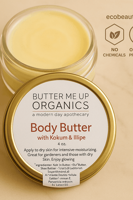 Butter Me Up Organics body butter – organic skincare product – no chemicals – ecobeaut.com
