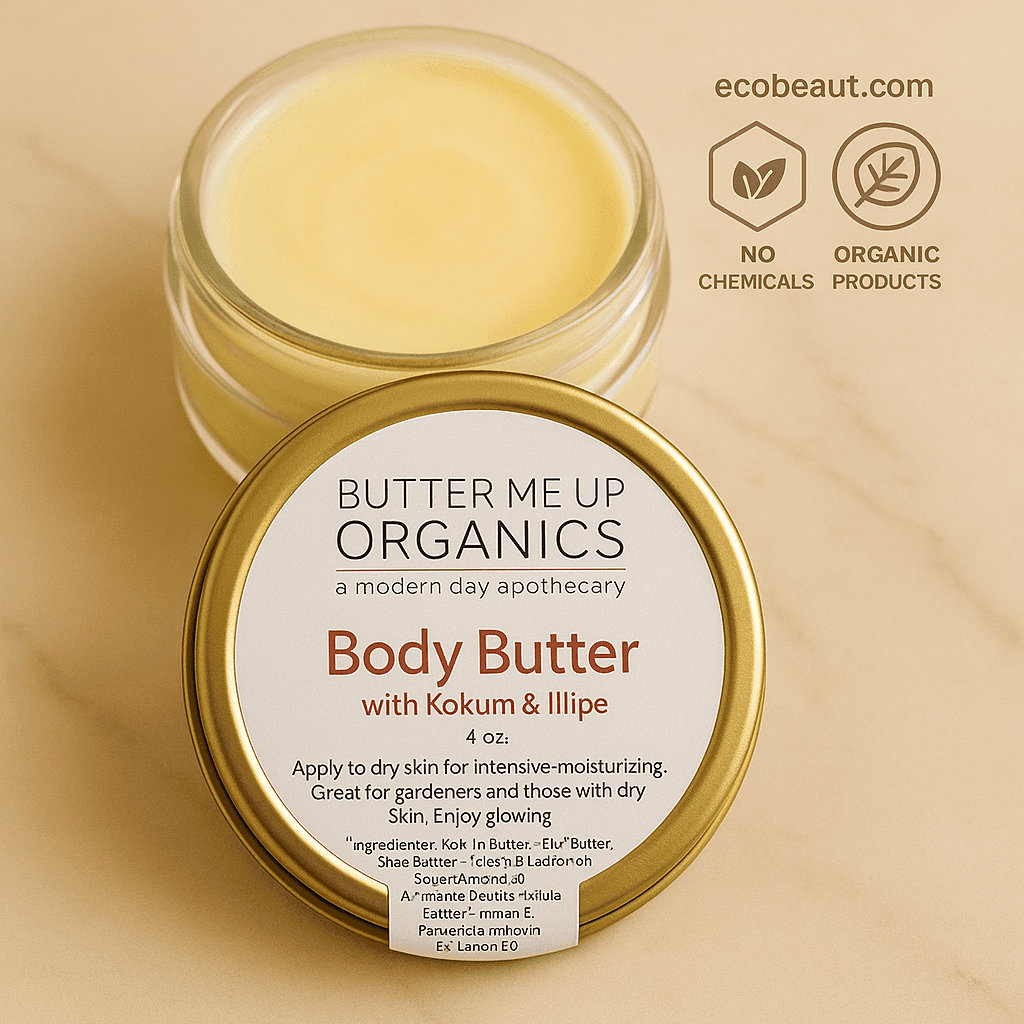 Butter Me Up Organics body butter – organic skincare product – no chemicals – ecobeaut.com