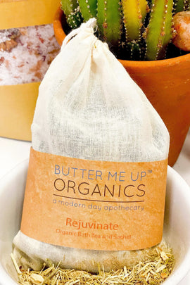 Butter Me Up Organics product in a bowl with a cactus in the background
