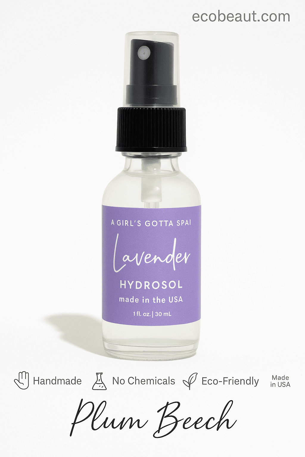 Lavender Hydrosol Aromatherapy Pillow Spray – Relax and Unwind in a 1 oz spray bottle, eco-friendly and handmade.