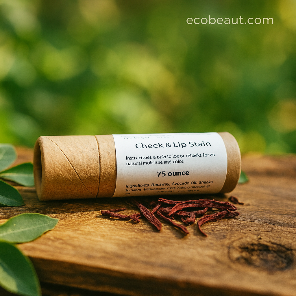 Organic Cheek and Lip Stain - Natural Tinted Lip Balm, 0.75 oz