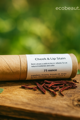 Organic Cheek and Lip Stain - Natural Tinted Lip Balm, 0.75 oz