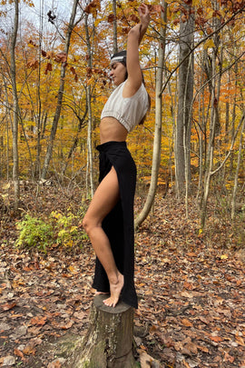 Black Nomad Pants – Organic Cotton Activewear for Yoga, Dance, and Movement