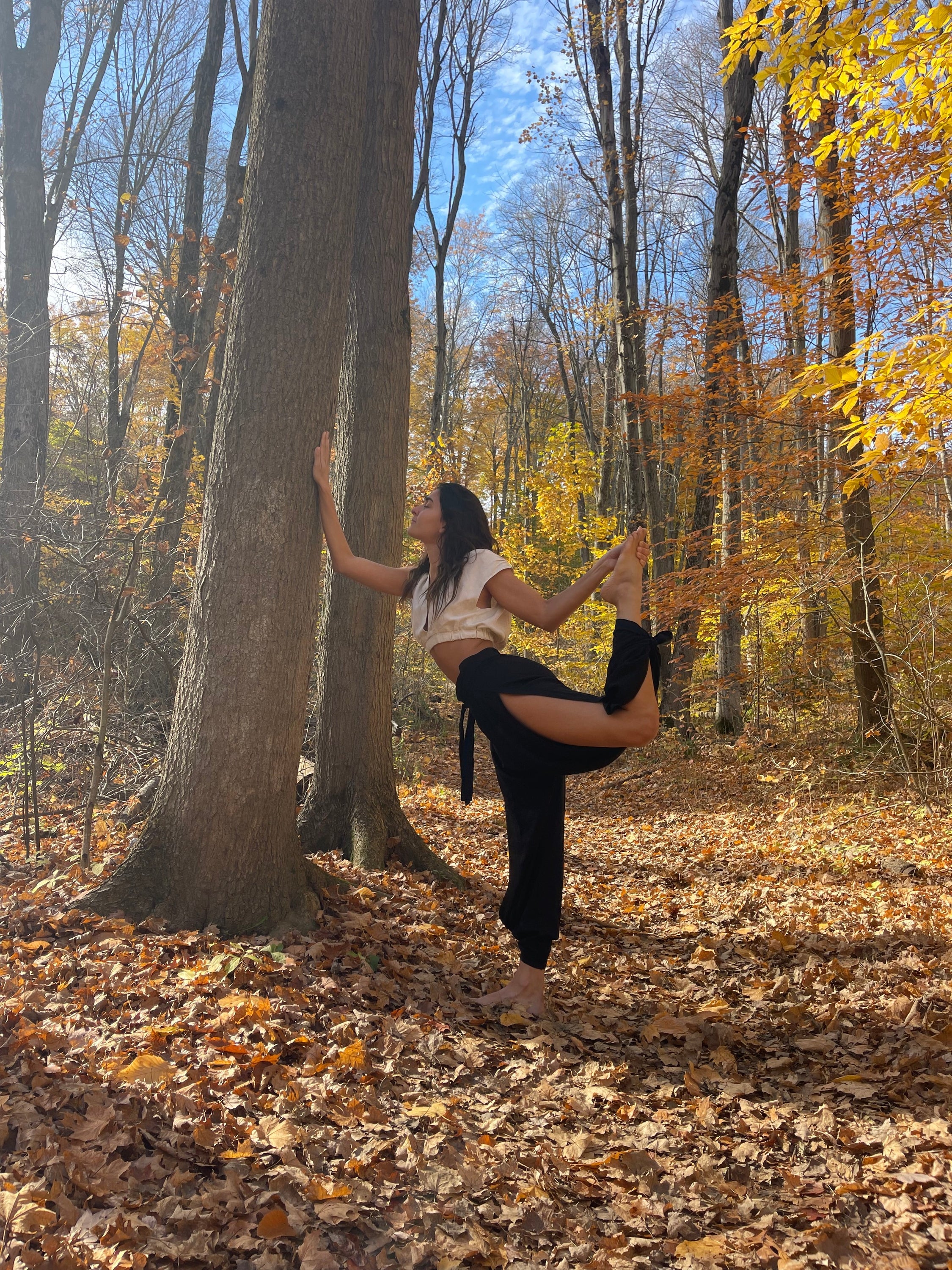 Black Nomad Pants – Organic Cotton Activewear for Yoga, Dance, and Movement