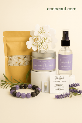 Be Well Relaxation Box - Ultimate Self-Care Gift Set with lavender products and spa essentials.