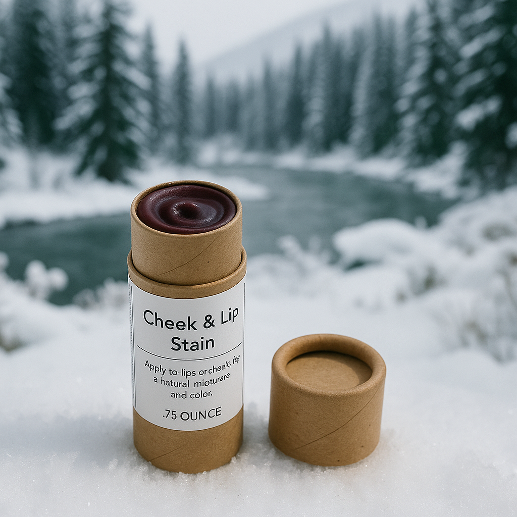 Organic Cheek and Lip Stain - Natural Tinted Lip Balm, 0.75 oz