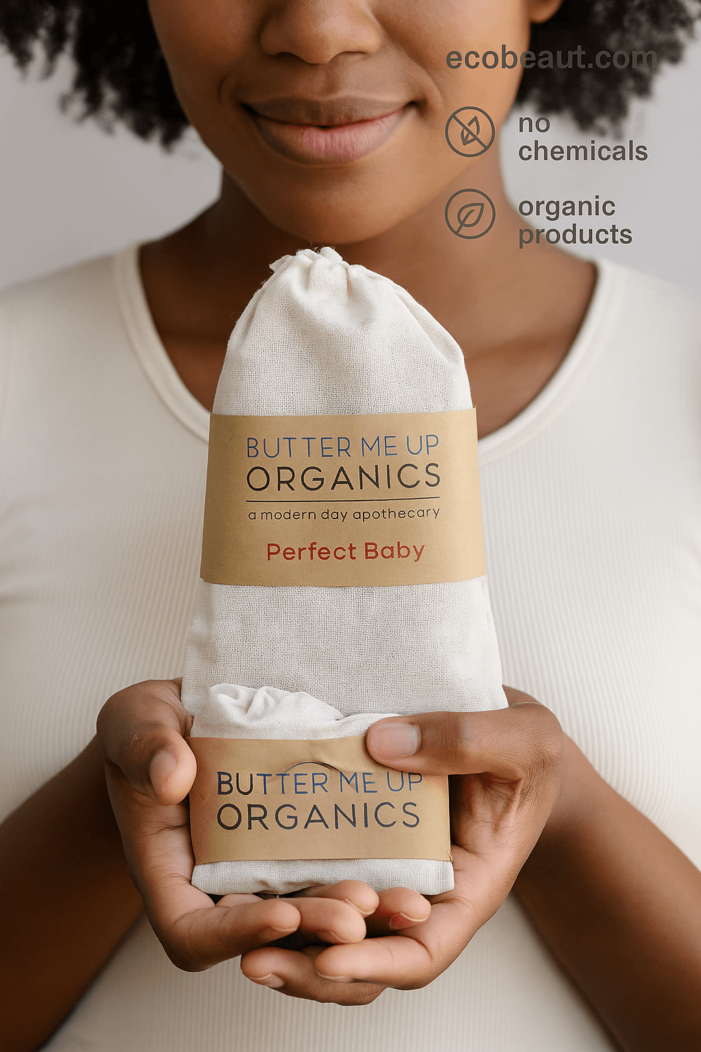 Young African-American woman preparing a sitz bath with Organic Sitz Tea for postpartum relief – ecobeaut.com