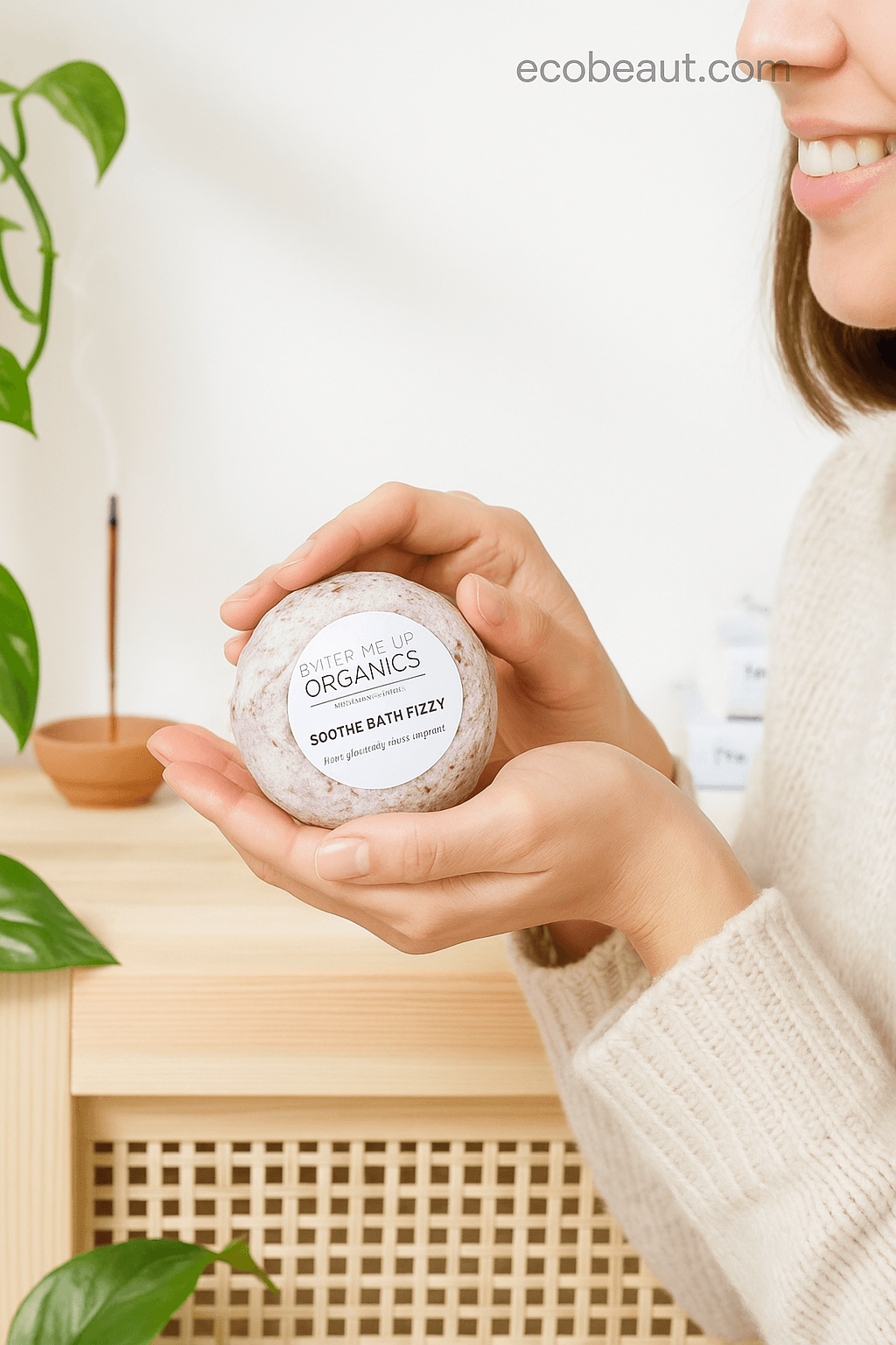 Young African-American woman preparing an herbal sitz bath with Organic Sitz Tea – no chemicals, organic products – ecobeaut.com