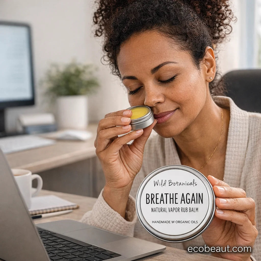 Breathe Again Natural Chest Balm for Sinus Relief – Aromatherapy for Congestion, Travel & Cold Season