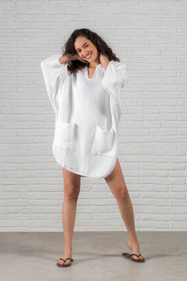 Bohem Beach Poncho – Sustainable Comfort for Beach & Pool Days
