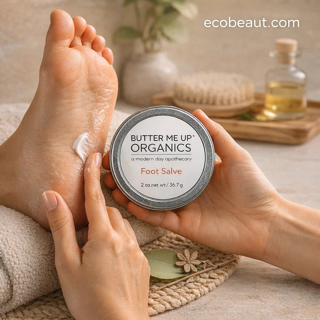 Organic Hydrating Foot Salve – Repairing Balm for Rough Feet & Cracked Heels