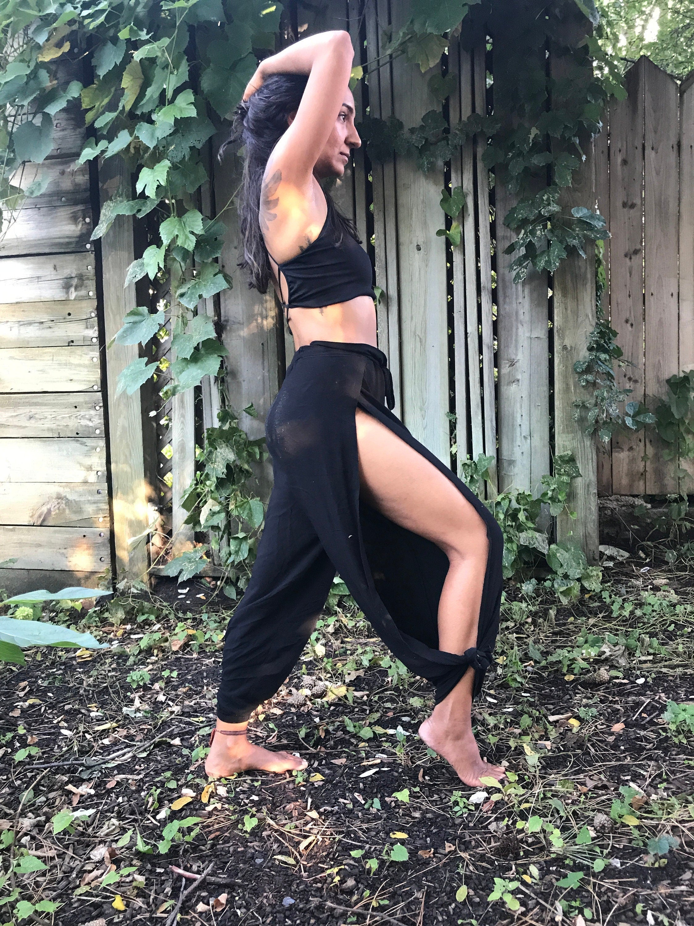 Black Nomad Pants – Organic Cotton Activewear for Yoga, Dance, and Movement