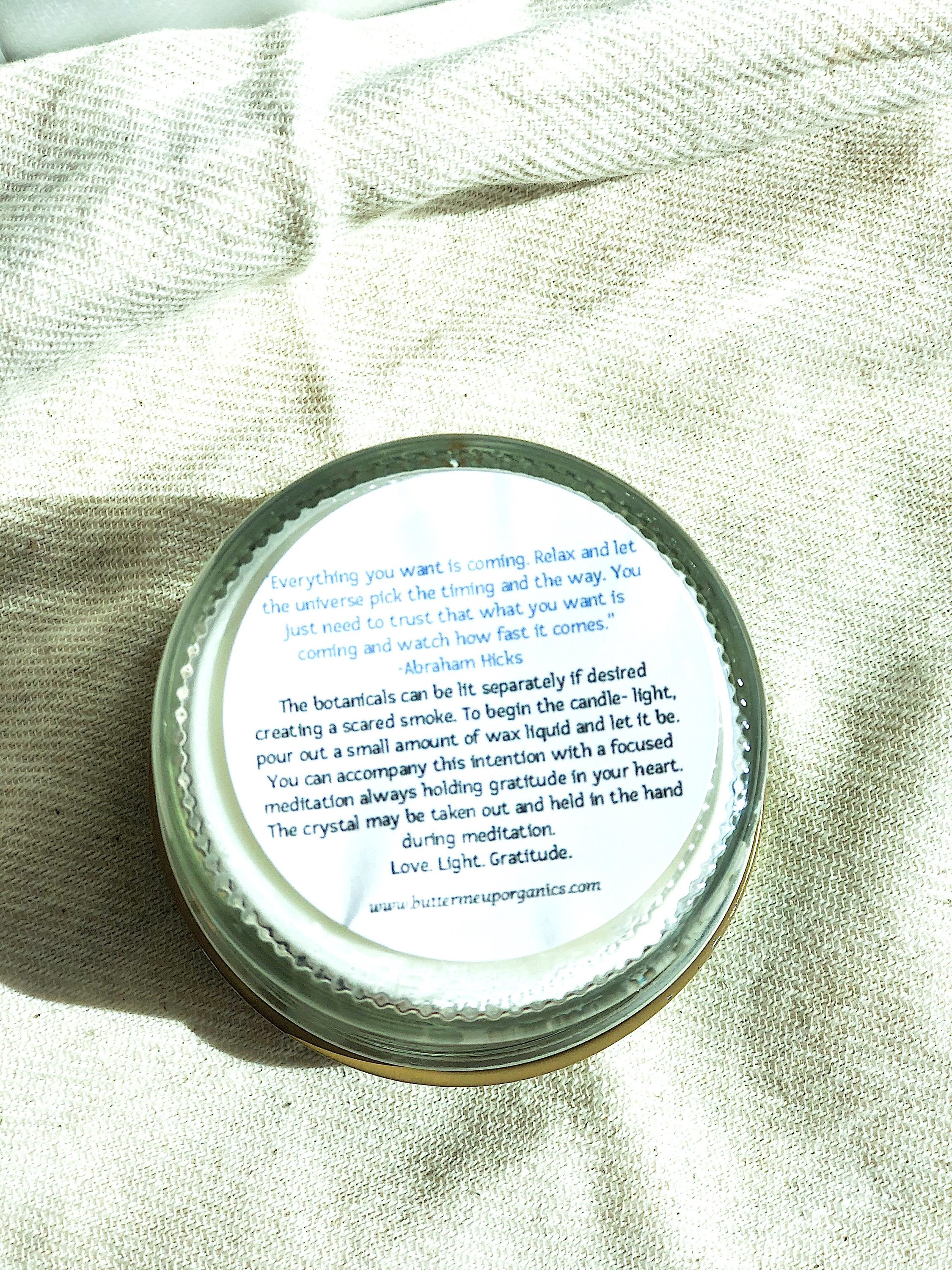 Blessings Intention Candle – Hand-Poured Soy Wax Candle for Happiness & Good Luck